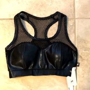 Cleo the Hurricane bra in metallic black